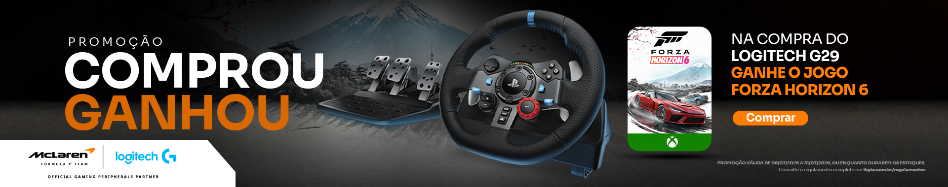 [PARCERIA] COMPROU, GANHOU - VOLANTE LOGITECH G29 - Destaque